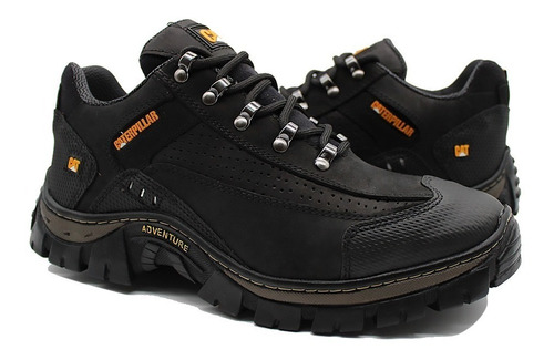 Bota Caterpillar Tenis Leve Coturno Couro Legitimo Promoção.